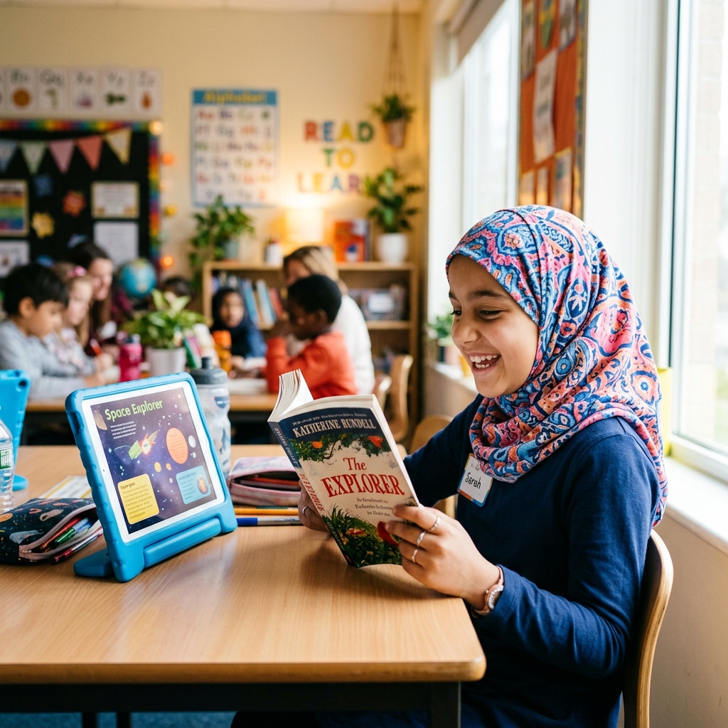 Madrasa students learning